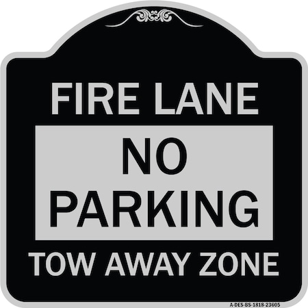 No Parking Tow-Away Zone Heavy-Gauge Aluminum Architectural Sign